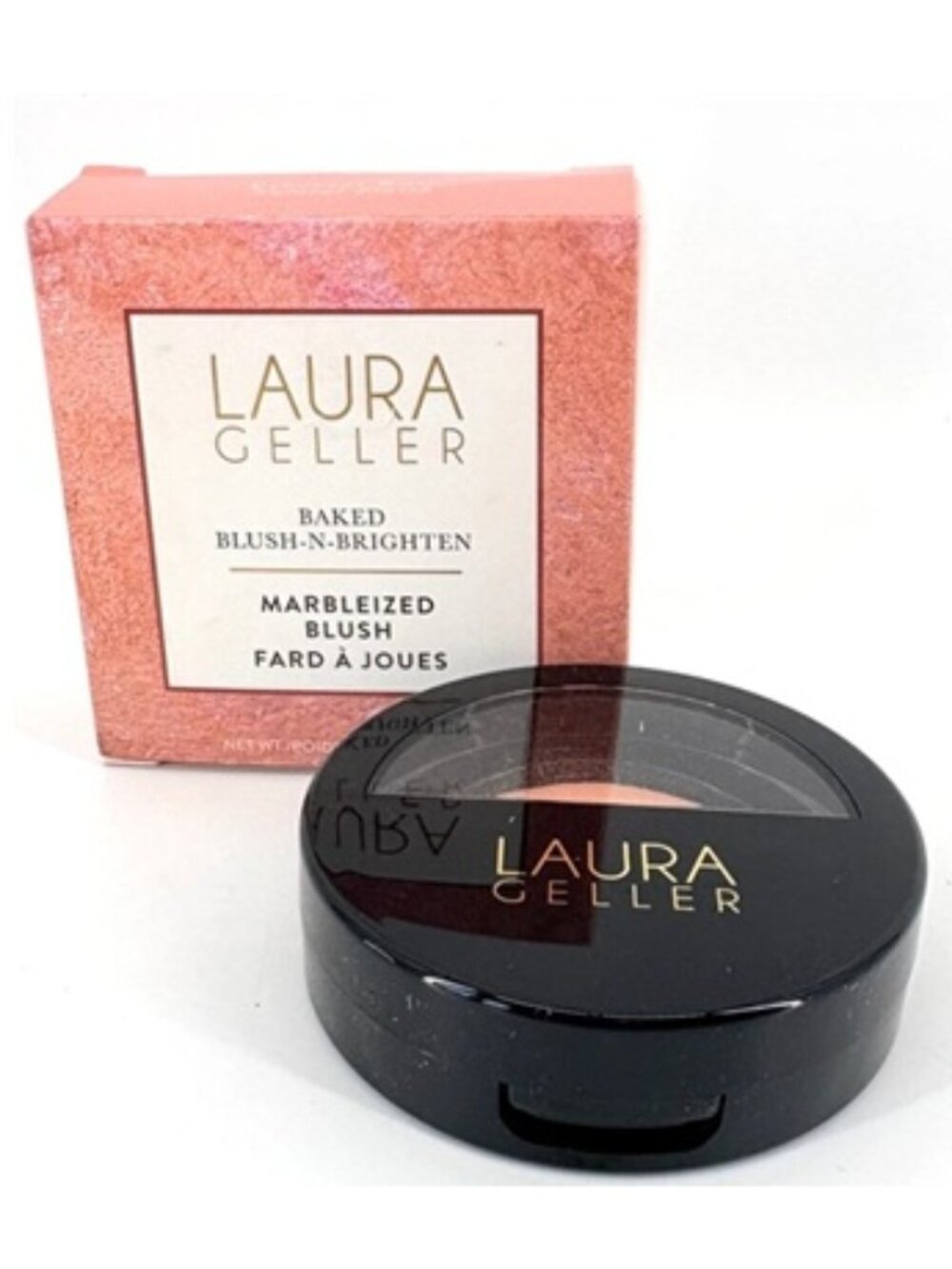 Laura Geller Marbleized Blush Baked Blush-N-Brighten Ethereal Rose .16 0z New
